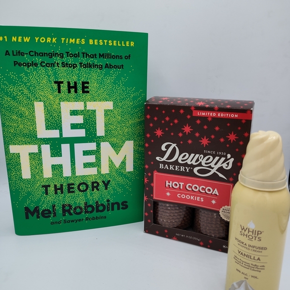 The LET THEM Theory By Mel Robbins, LE Dewey's Hot Cocoa Cookies & Vanilla Whip - Picture 1 of 3